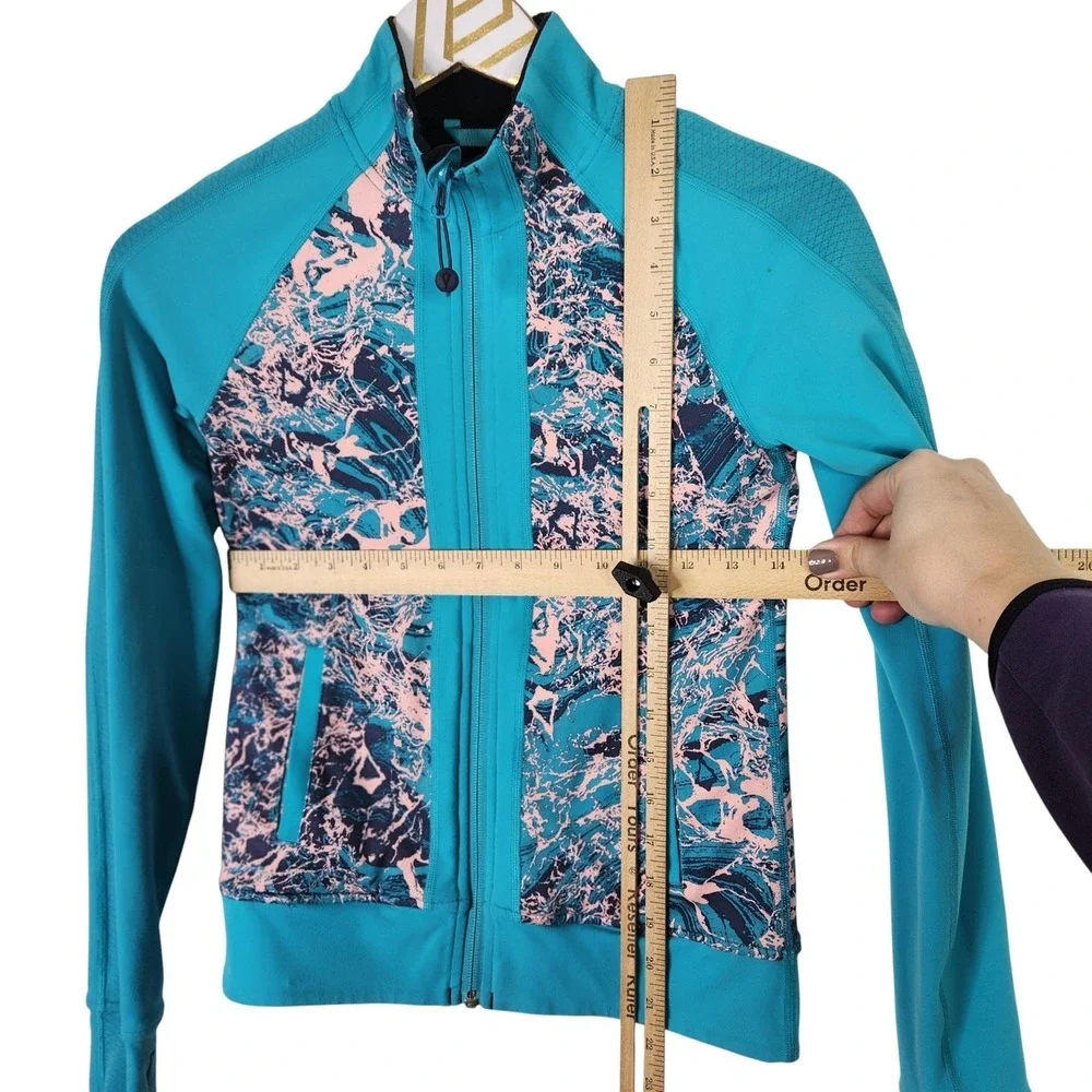 Ivivva Stellar Switch Up Track Jacket Girls 10 Reversible‎ Zip Thumbhole Top